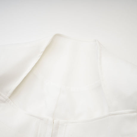 Penelope Corset Top White Square Neck Long Sleeve