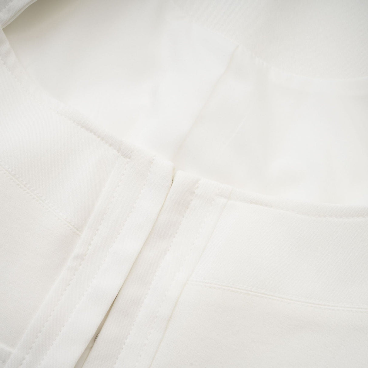 Penelope Corset Top White Square Neck Long Sleeve