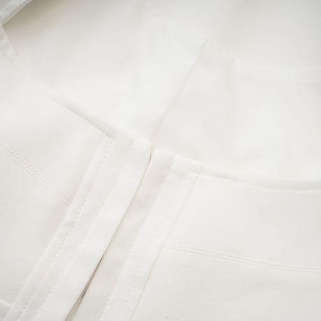 Penelope Corset Top White Square Neck Long Sleeve