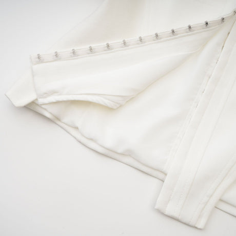 Penelope Corset Top White Square Neck Long Sleeve