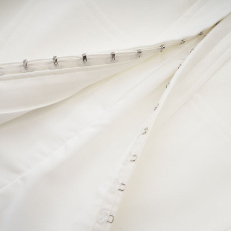Penelope Corset Top White Square Neck Long Sleeve