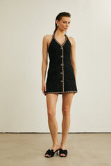 Perlina Cardigan & Dress with Crystal Embellishment