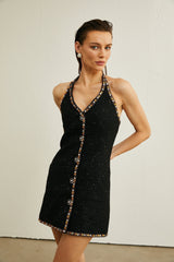 Perlina Cardigan & Dress with Crystal Embellishment