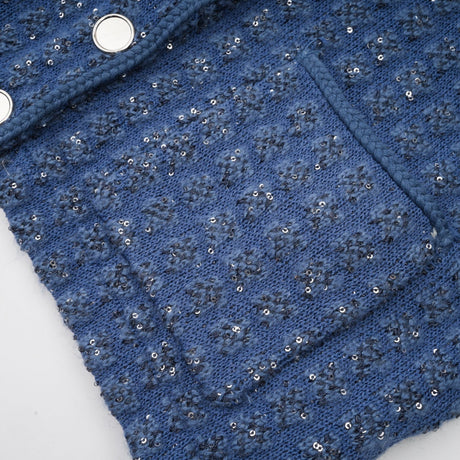 Peyton Jacket & Trousers Sequin Embellished Sapphire Blue