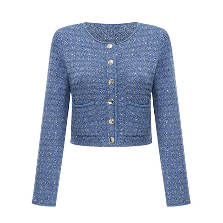 Peyton Jacket & Trousers Sequin Embellished Sapphire Blue