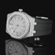 Luna Moissanite Watch – Automatic Mechanical Movement – 43mm 316L Steel – 13ct D VVS1 – Silicone Strap