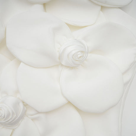 Priscille floralappliqué halterneck top