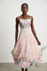 Priscille floralprint midi dress