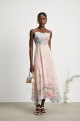 Priscille floralprint midi dress