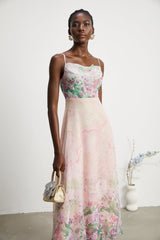 Priscille floralprint midi dress