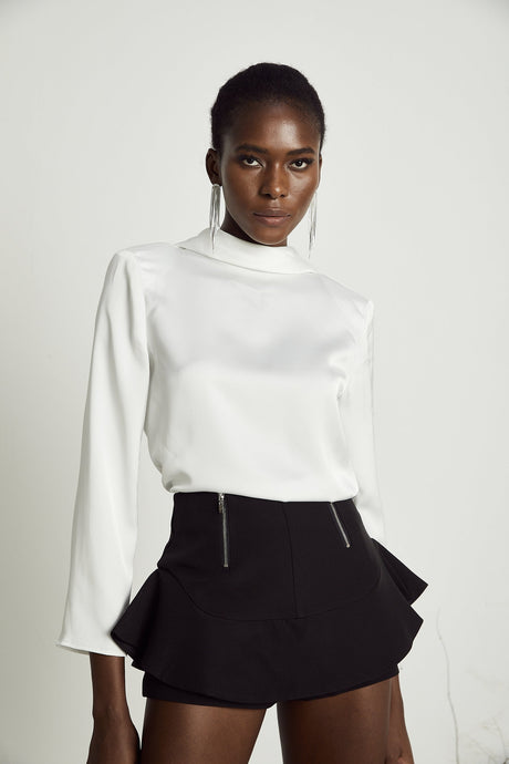 Priscille layered flouncehem shorts