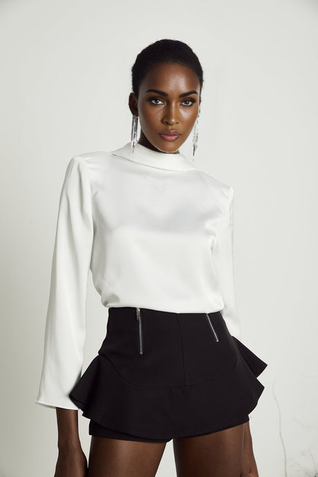 Priscille layered flouncehem shorts