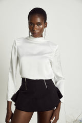Priscille layered flouncehem shorts