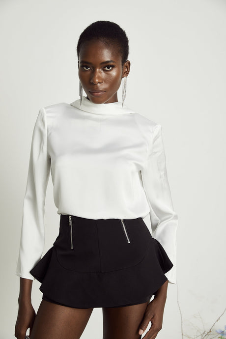 Priscille layered flouncehem shorts