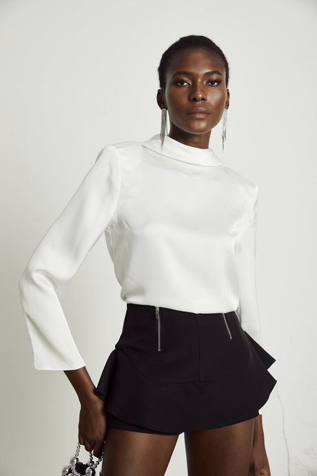 Priscille layered flouncehem shorts