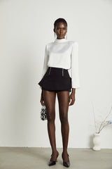 Priscille layered flouncehem shorts