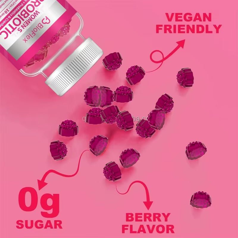 Probiotic 60 Gummies for Women – Gut & Immune Support with Cranber