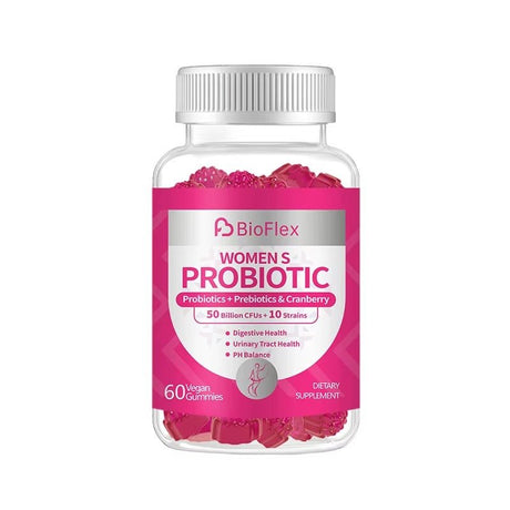 Probiotic 60 Gummies for Women – Gut & Immune Support with Cranber