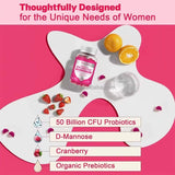 Probiotic 60 Gummies for Women – Gut & Immune Support with Cranber