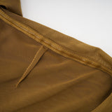 Rachel Maxi Dress in Vibrant Olive with Crossover Neck - Backless Design & Chic Hood