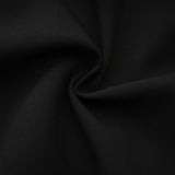 Raegan Mini Dress Black Shoulder Pad Buckle Detailing