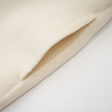Raffaela Coat White Wool Fur Bowknot & Faux Fur