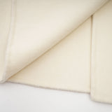 Raffaela Coat White Wool Fur Bowknot & Faux Fur