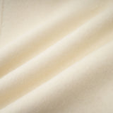 Raffaela Coat White Wool Fur Bowknot & Faux Fur