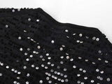 Raffaelina Blazer - Cropped Silhouette - Sequined Design - Tailored Fit - Bejeweled Buttons - Versatile Styling