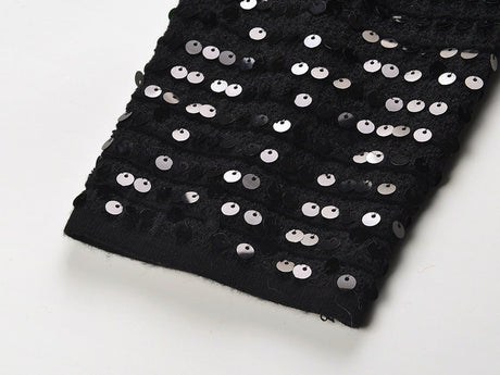 Raffaelina Blazer - Cropped Silhouette - Sequined Design - Tailored Fit - Bejeweled Buttons - Versatile Styling