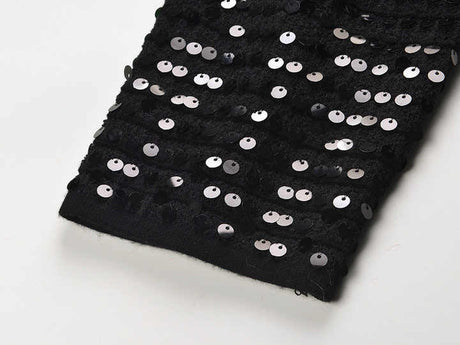 Raffaelina Blazer - Cropped Silhouette - Sequined Design - Tailored Fit - Bejeweled Buttons - Versatile Styling