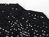 Raffaelina Blazer - Cropped Silhouette - Sequined Design - Tailored Fit - Bejeweled Buttons - Versatile Styling