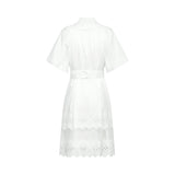 Raphaëlle cutout lacetrim mini dress