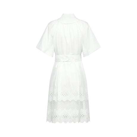 Raphaëlle cutout lacetrim mini dress