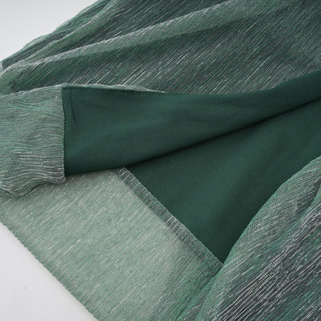 Raven Maxi Dress in Vibrant Green with Mono Shoulder