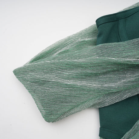 Raven Maxi Dress in Vibrant Green with Mono Shoulder