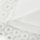 Rebecca Blouse & Shorts White Faux Flower Crystal Set
