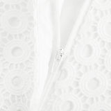 Rebecca Blouse & Shorts White Faux Flower Crystal Set