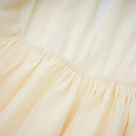 Rebecca Mini Dress White Halter - neck Faux - Pearl Tiered Open - Back