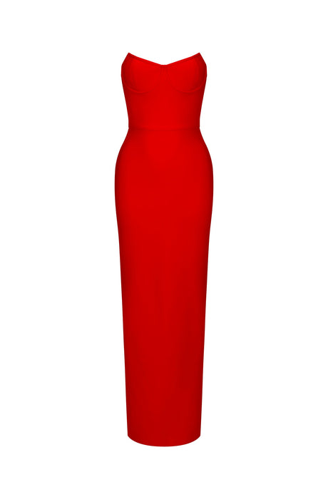 Rebecca Red Bandage Maxi Dress for Women