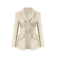 Rebekah Blazer with Lapel and Tie - Up Design