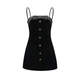 Reeva bowembellished velvet mini dress
