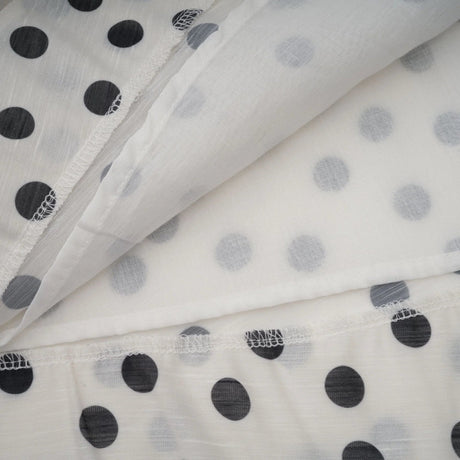 Renata Midi Dress White & Black Polka - Dot Bow Cut - Out