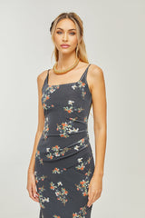 Renée floralprint layered midi dress