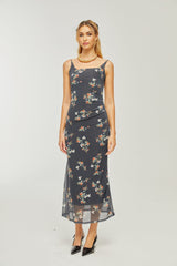 Renée floralprint layered midi dress
