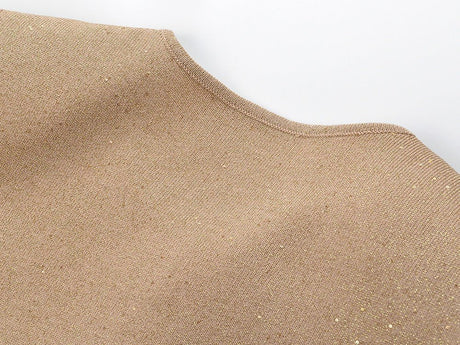 Rhea Knit Jacket – Cropped Length – Feather Cuffs – Tailored Fit