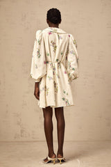Riley Floral Mini Dress with Bowknot Detailing
