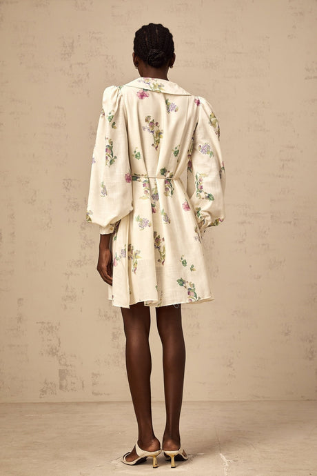 Riley Floral Mini Dress with Bowknot Detailing