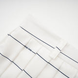Rinata Top & Skirt Striped White Matching Set