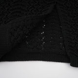 Rita Cardigan & Skirt Black Sequin Crochet Matching Set